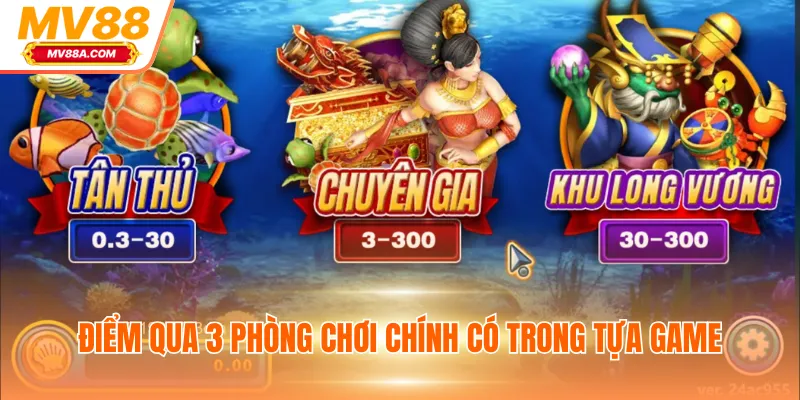 Điểm qua 3 phòng chơi chính có trong tựa game
